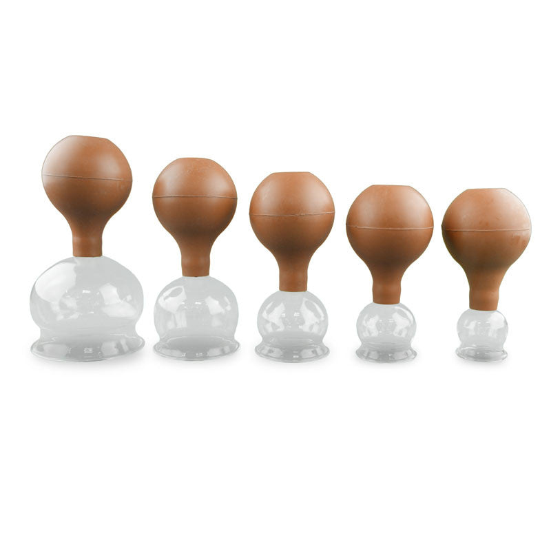 5 Piece Push Suction Glass Cupping — AcuWarehouse.com
