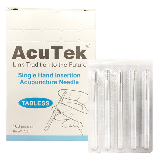 AcuTek Single Hand Insertion Needles without Tabs