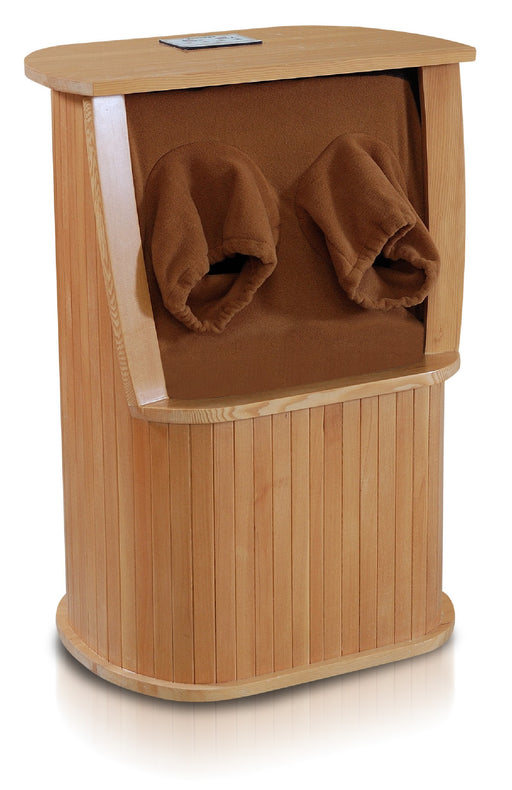 Solid Wood Infrared Foot Sauna with Mineral Beads