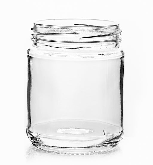 Glass Dressing Jar with Aluminum Cover