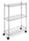 Chrome 3-Shelf Utility Cart with Wheels